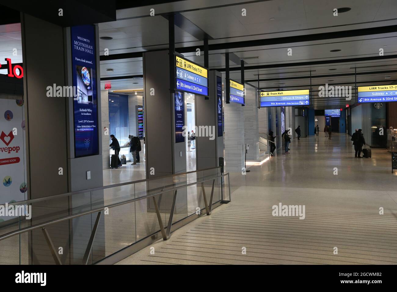 USA, New York City Inside Moynihan Train Hall, inside the James A