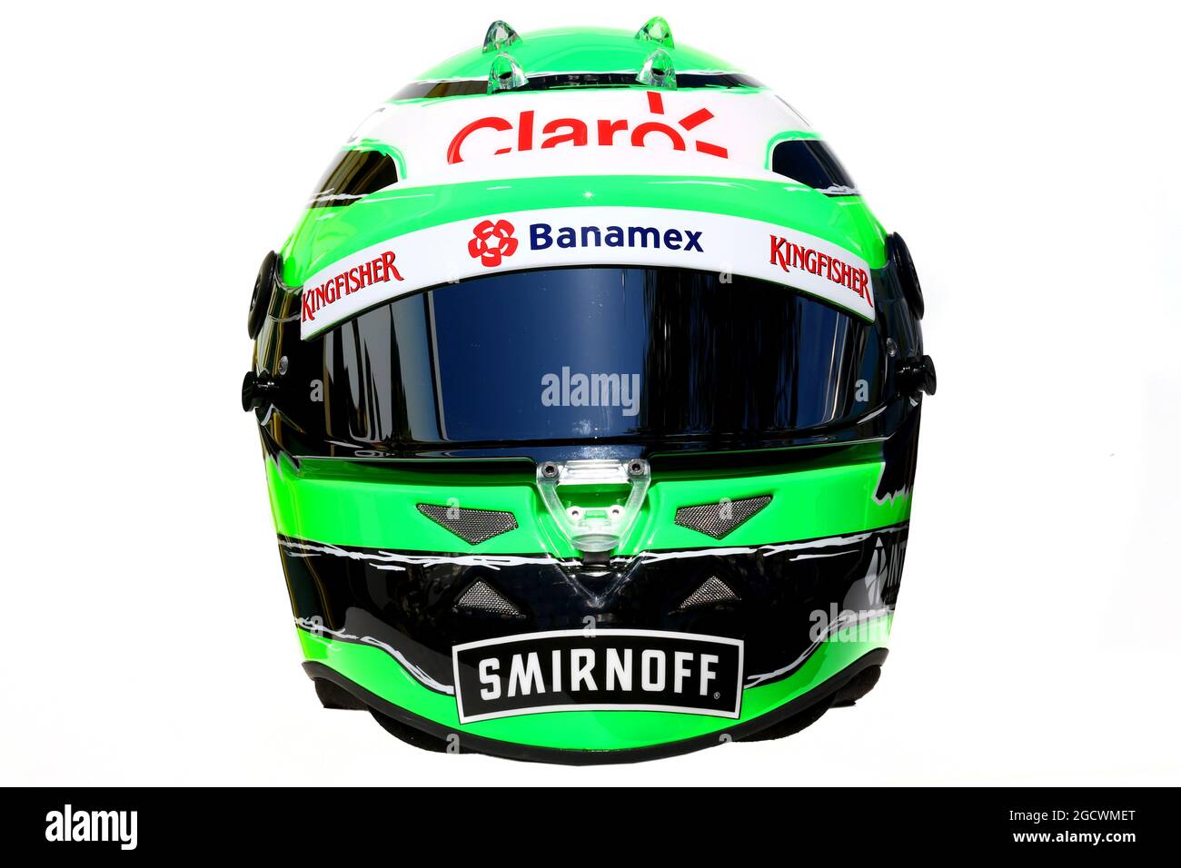 The helmet of Nico Hulkenberg (GER) Sahara Force India F1. Australian Grand  Prix, Thursday 17th March 2016. Albert Park, Melbourne, Australia Stock  Photo - Alamy