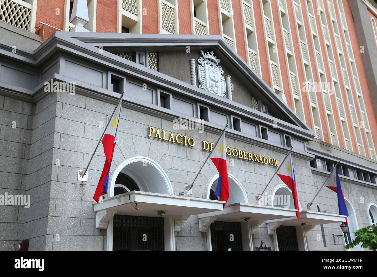 MANILA, PHILIPPINES - NOVEMBER 25, 2017: Palacio del Gobernador (Governor's Palace) in Manila, Philippines. Government building in Intramuros district Stock Photo