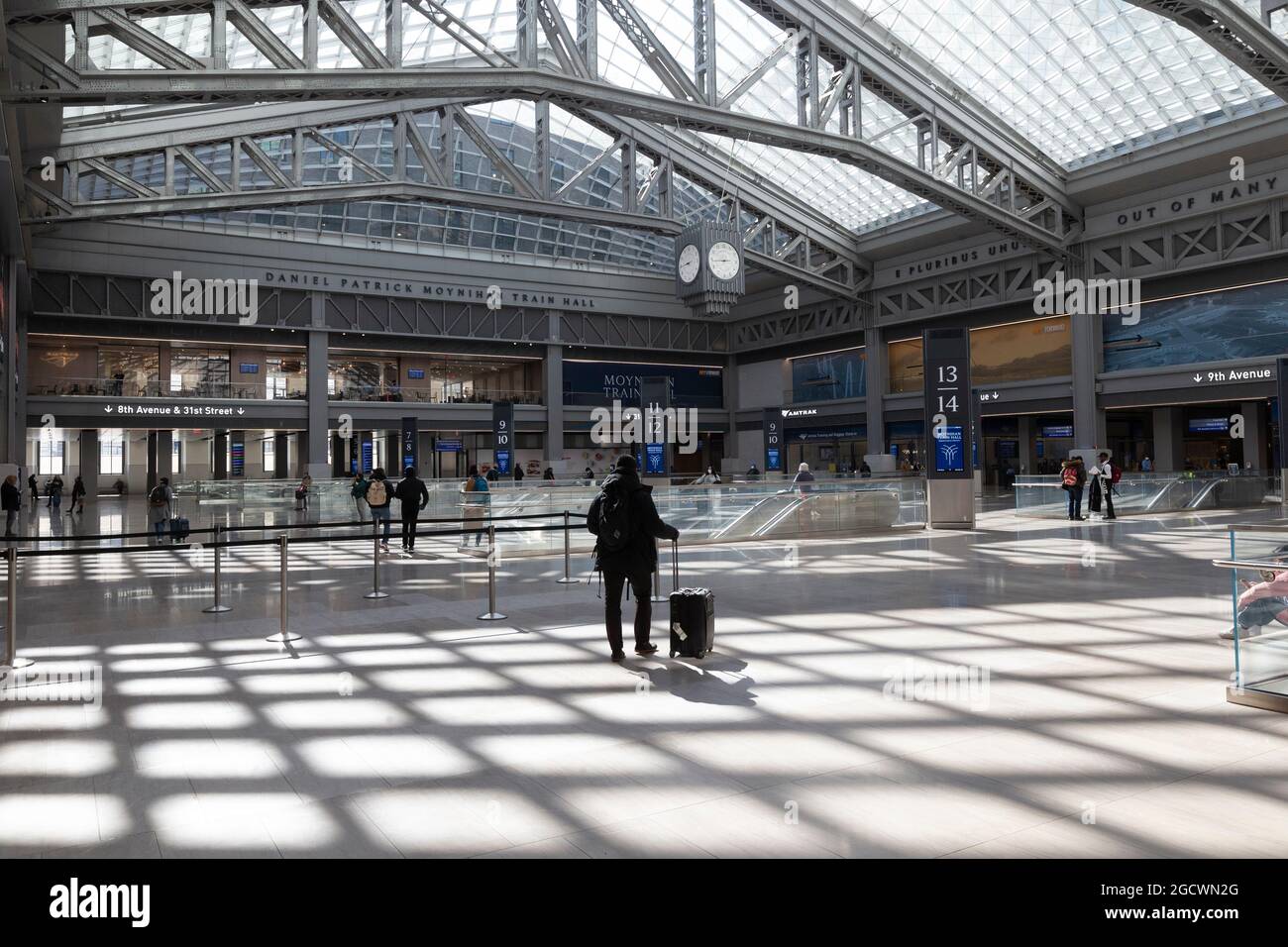 USA, New York City Inside Moynihan Train Hall, inside the James A