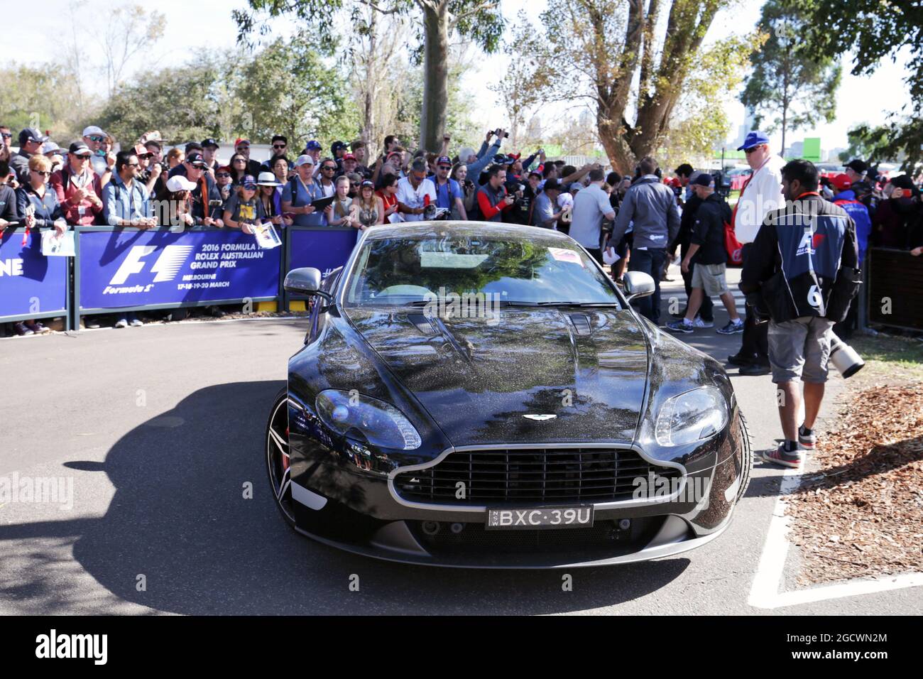 An Aston Martin. Australian Grand Prix, Sunday 20th March 2016. Albert Park, Melbourne, Australia. Stock Photo
