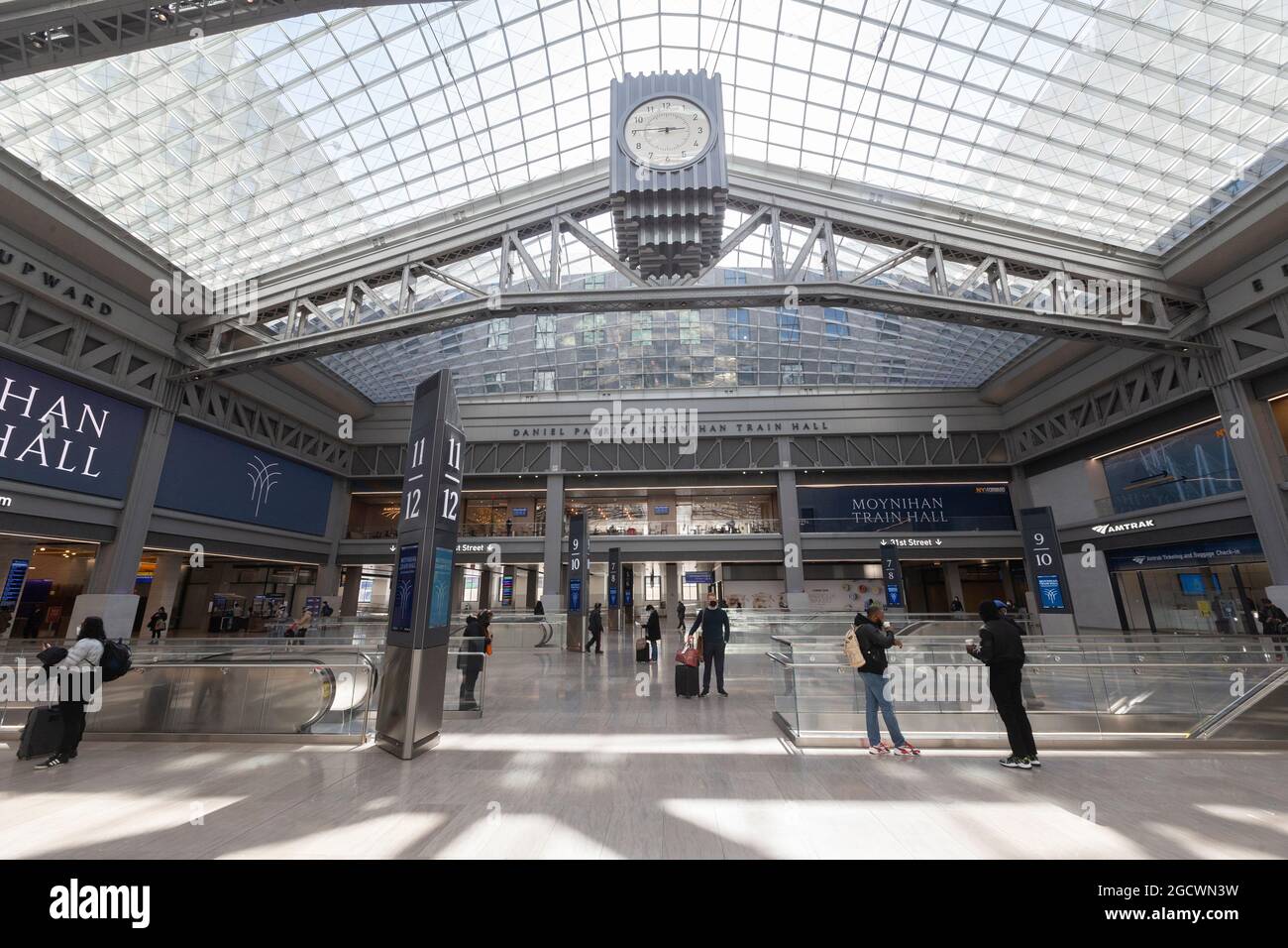 USA, New York City Inside Moynihan Train Hall, inside the James A