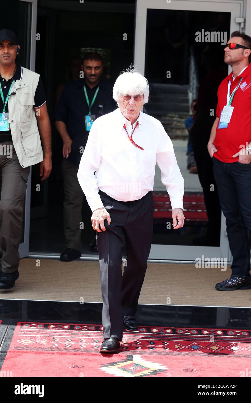 Bernie Ecclestone (GBR). Bahrain Grand Prix, Sunday 3rd April 2016. Sakhir, Bahrain. Stock Photo