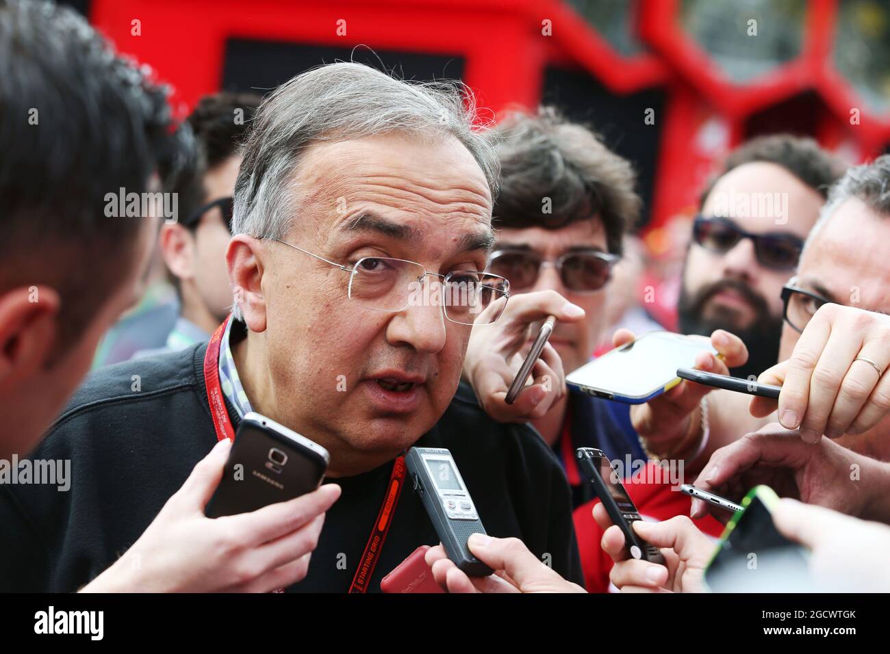 Sergio Marchionne (ITA), Ferrari President and CEO of Fiat Chrysler Automobiles. Spanish Grand Prix, Sunday 17th May 2016. Barcelona, Spain. Stock Photo