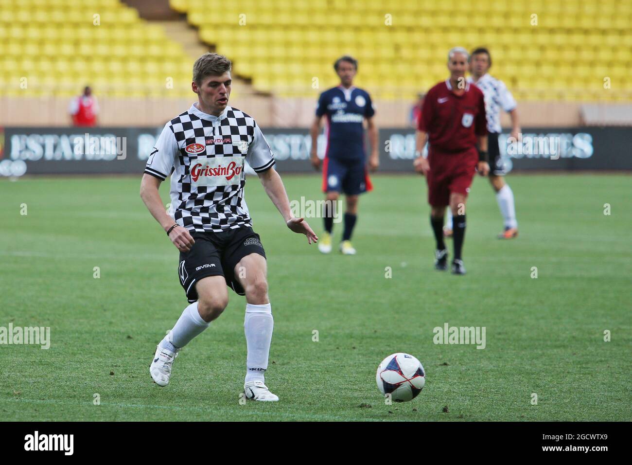 Max Verstappen (NLD) Red Bull Racing at a charity football match. Monaco  Grand Prix, Tuesday 24th May 2016. Monte Carlo, Monaco Stock Photo - Alamy