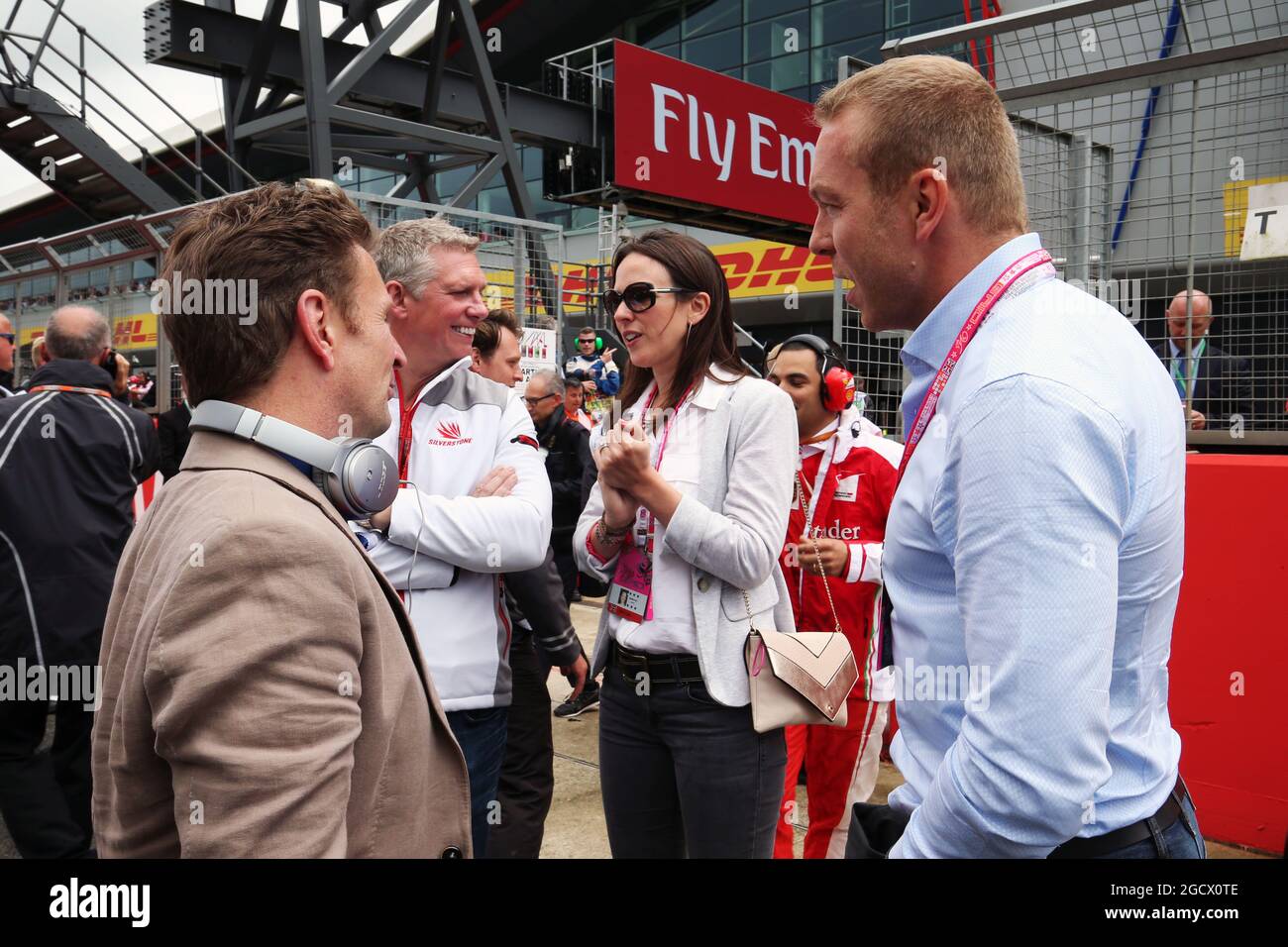 (L to R) Allan McNish (GBR); Patrick Allen (GBR) Silverstone Managing