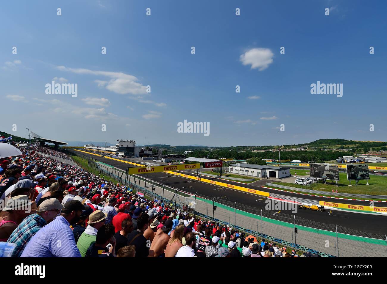 Jolyon Palmer (GBR) Renault Sport F1 Team RS16. Hungarian Grand Prix, Sunday 24th July 2016. Budapest, Hungary. Stock Photo