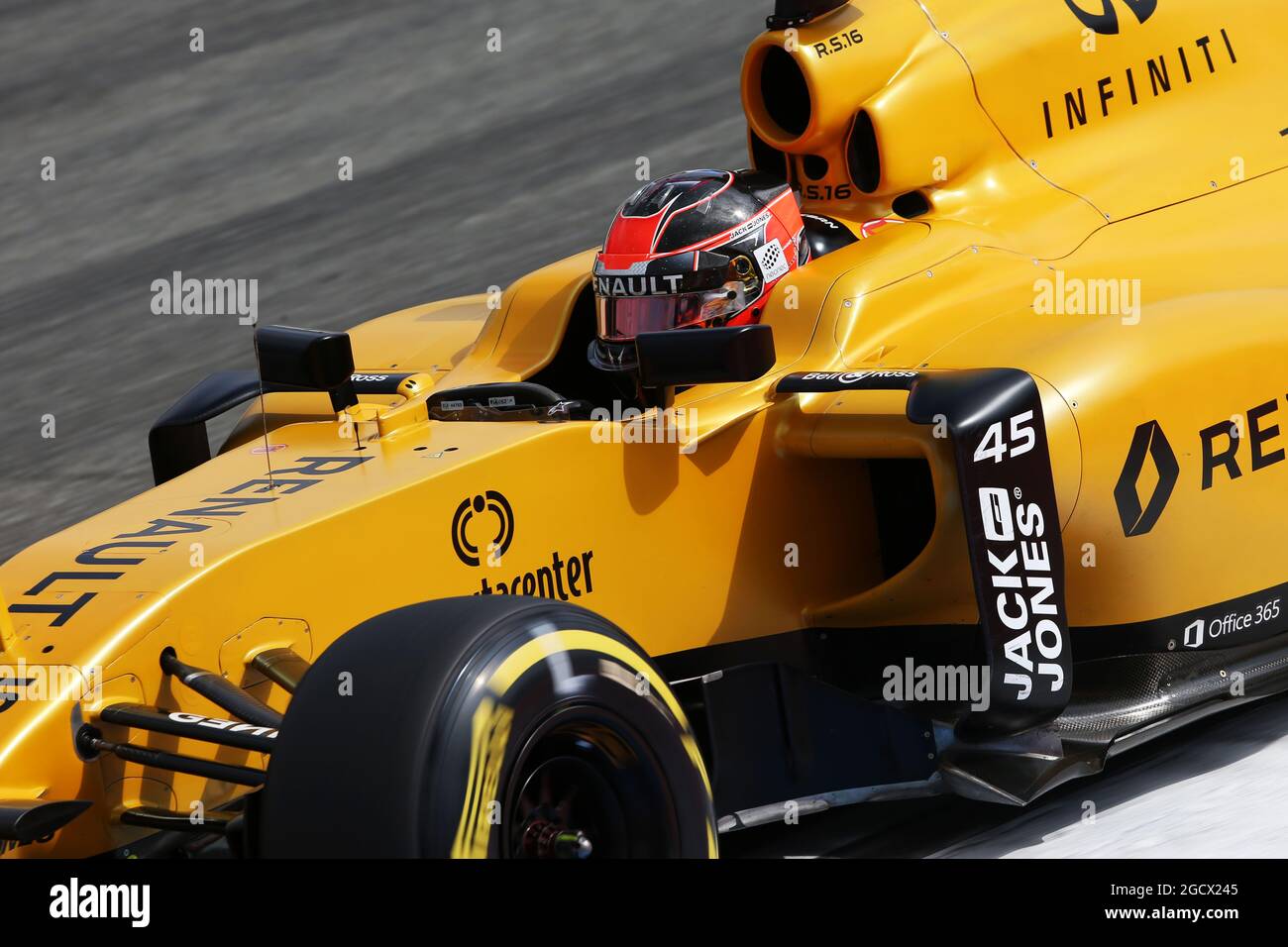 Esteban Ocon (FRA) Renault Sport F1 Team R16 Test Driver. German Grand Prix, Friday 29th July 2016. Hockenheim, Germany. Stock Photo