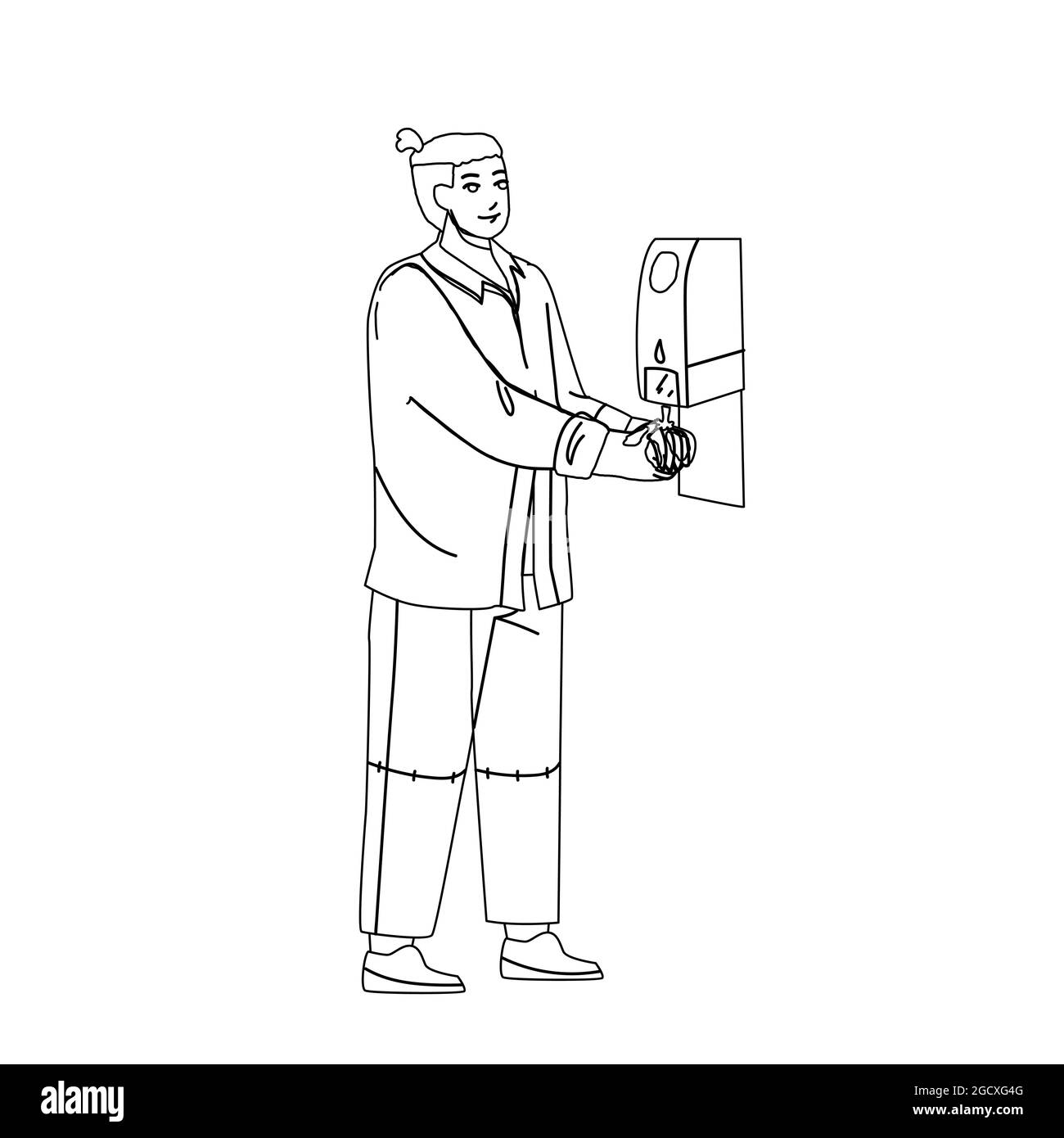 Hygiene Sanitizer Soap For Washing Hands Vector Stock Vector Image ...