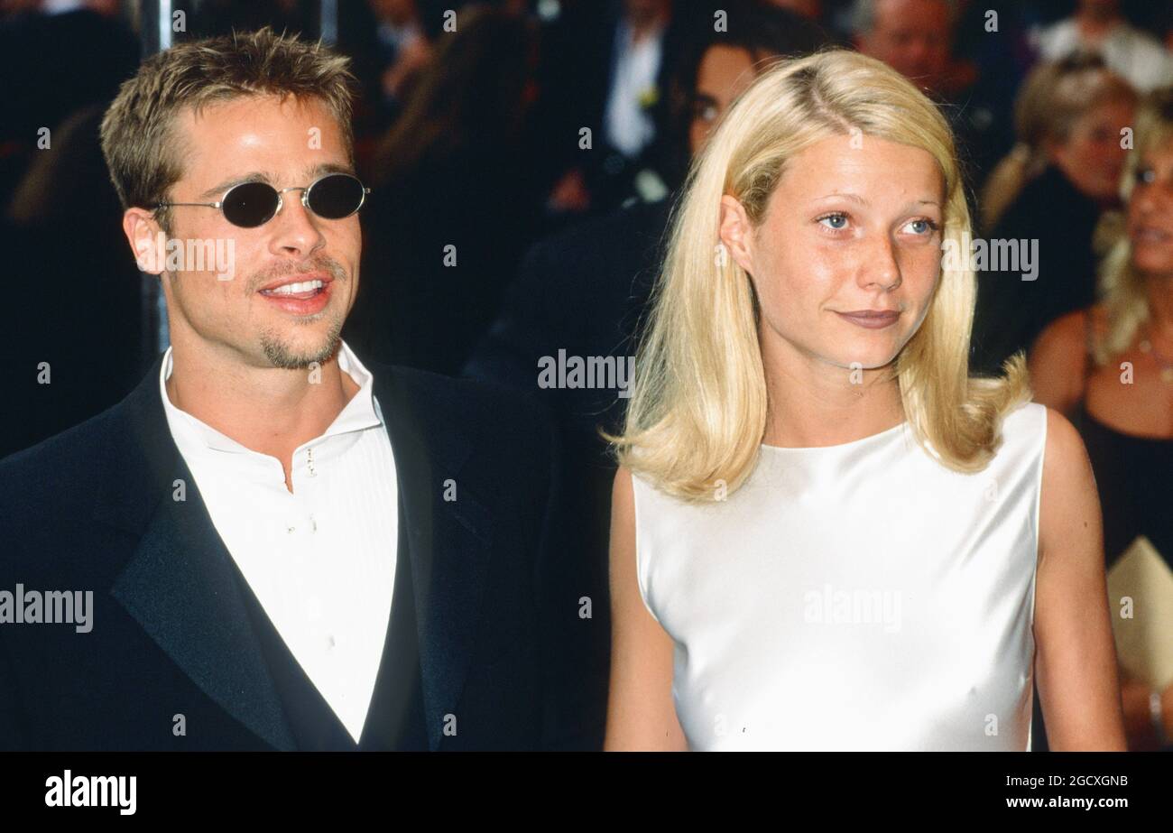 Brad Pitt and Gwyneth Paltrow, 'Legends of the Fall' - UK Premiere, London. April 26th 1995 Stock Photo