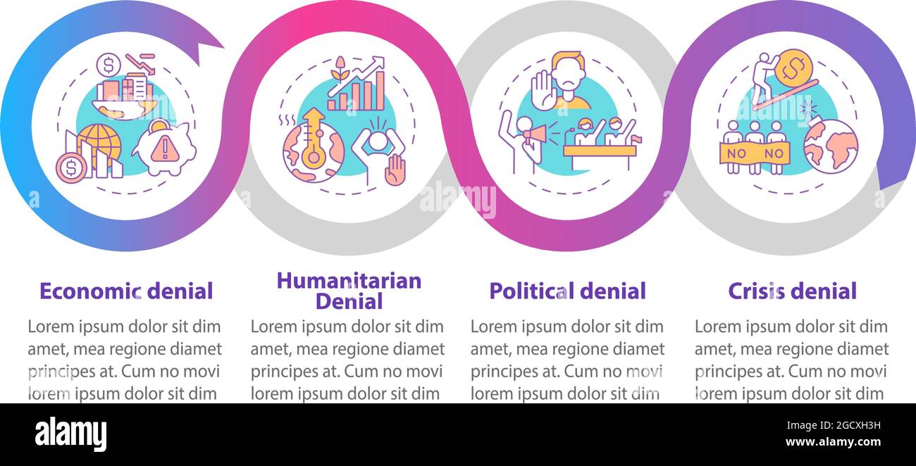 Humanitarian denial vector infographic template Stock Vector Image ...