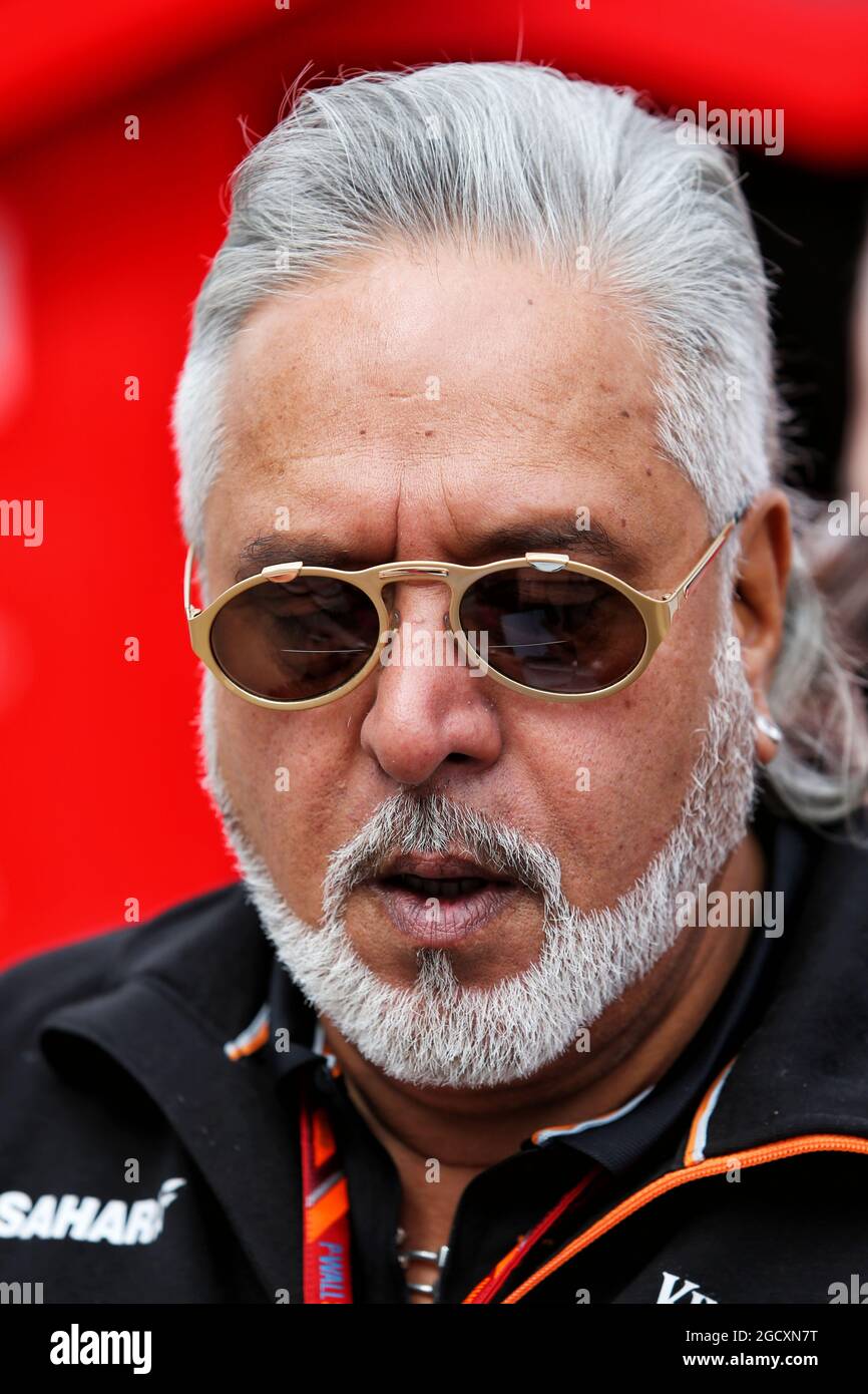 Dr. Vijay Mallya (IND) Sahara Force India F1 Team Owner. British Grand