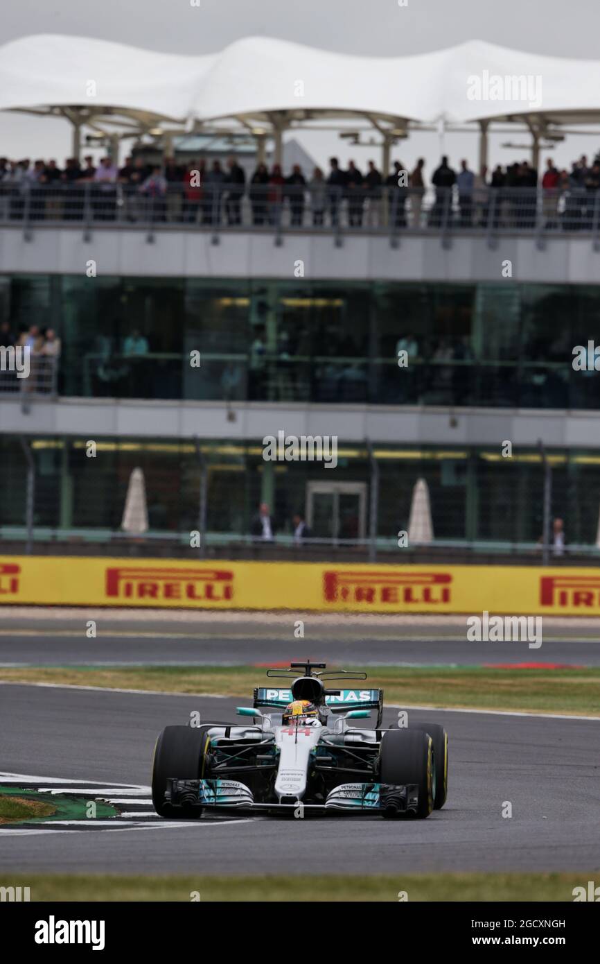 Lewis Hamilton (GBR) Mercedes AMG F1 W08. British Grand Prix, Saturday