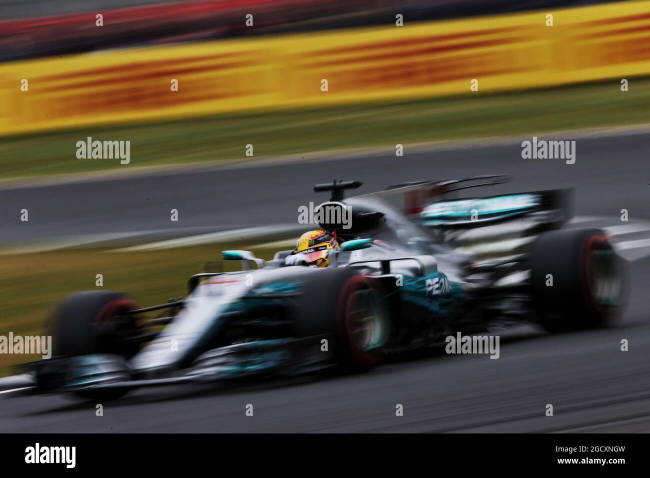 Lewis Hamilton (GBR) Mercedes AMG F1 W08. British Grand Prix, Saturday