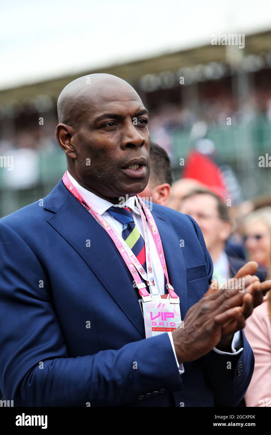 Frank Bruno (GBR) Former Boxer, on the grid. British Grand Prix, Sunday 16th July 2017. Silverstone, England. Stock Photo
