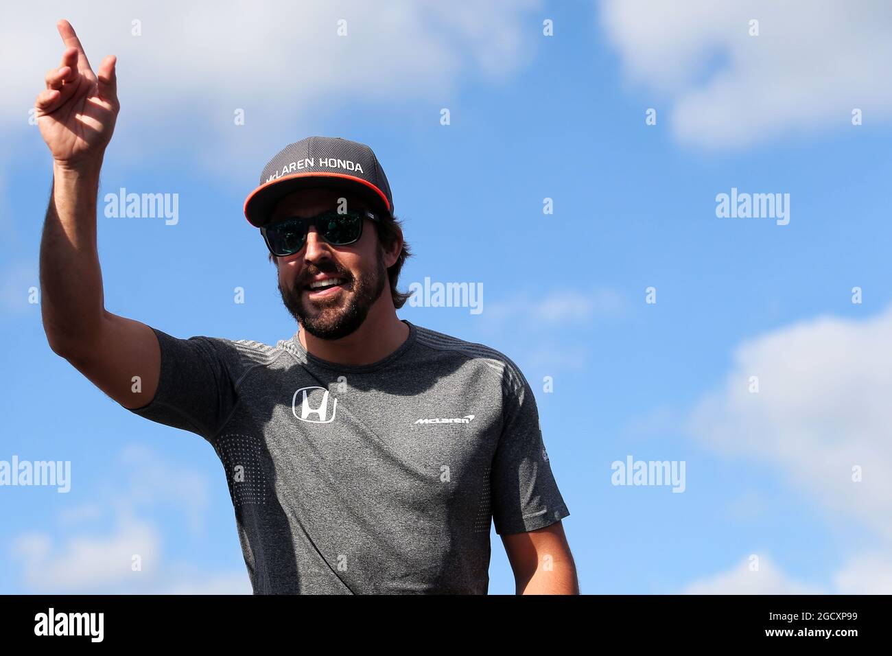 Fernando Alonso (ESP) McLaren. Hungarian Grand Prix, Thursday 27th July 2017. Budapest, Hungary. Stock Photo