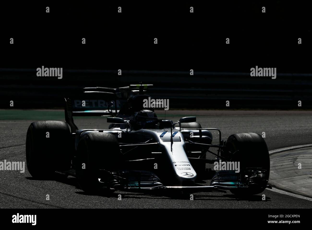 Valtteri Bottas (FIN) Mercedes AMG F1 W08. Hungarian Grand Prix, Friday 28th July 2017. Budapest, Hungary. Stock Photo