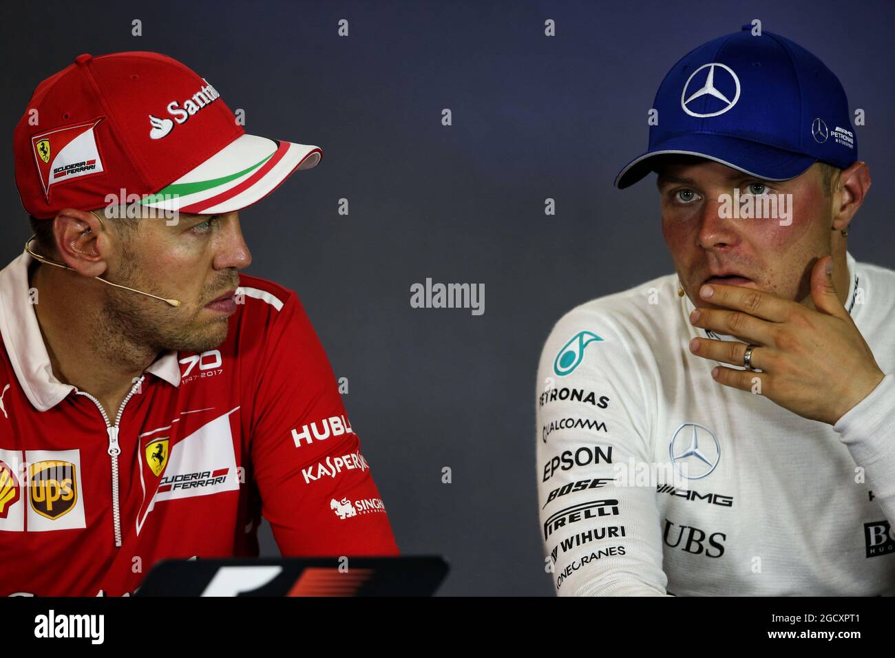 Ferrari in fia press conference third placed valtteri bottas hi-res stock  photography and images - Alamy