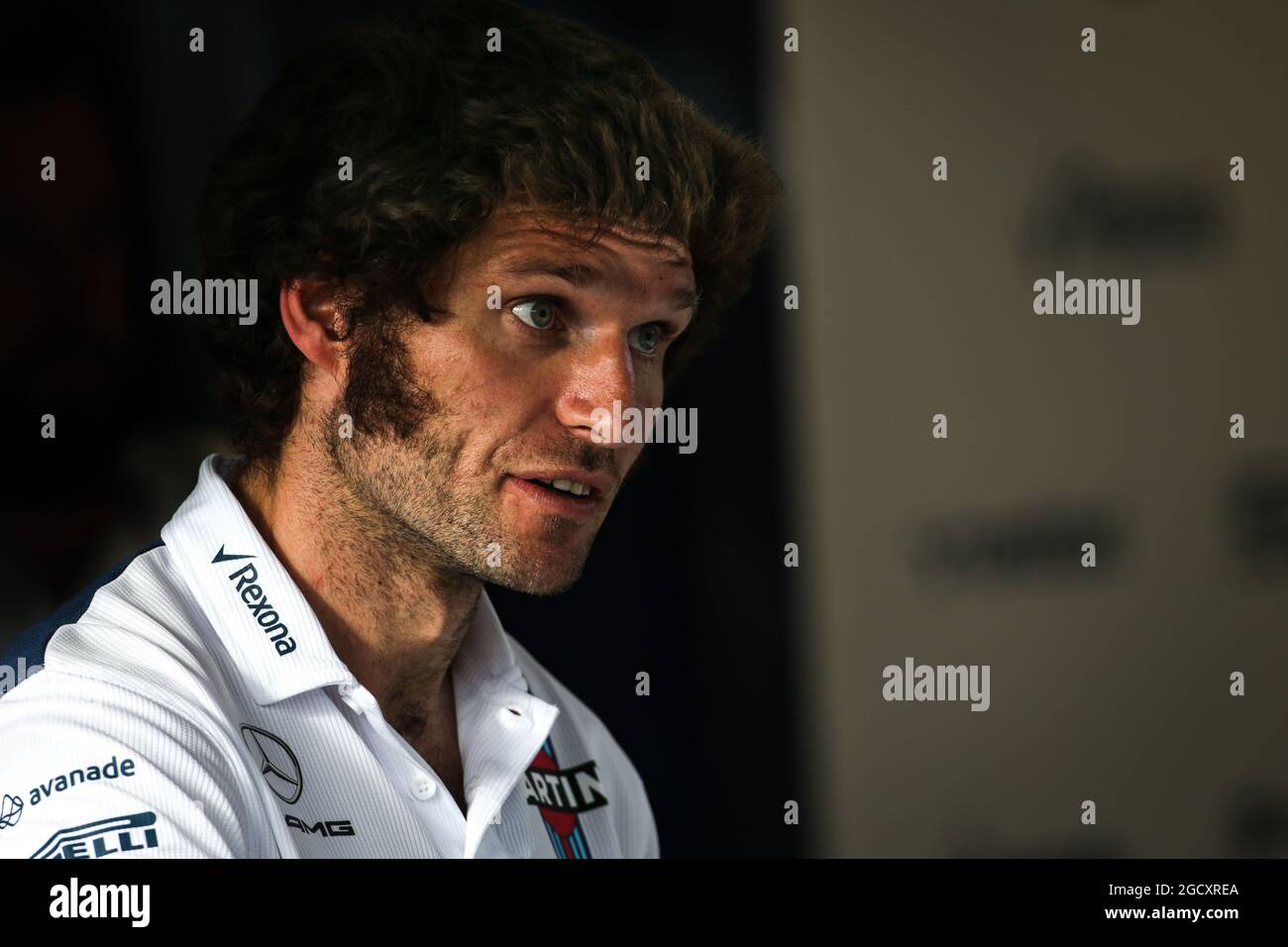 Guy Martin (GBR) Motorcycle Racer and TV Personality with the Williams team. Belgian Grand Prix, Friday 25th August 2017. Spa-Francorchamps, Belgium. Stock Photo