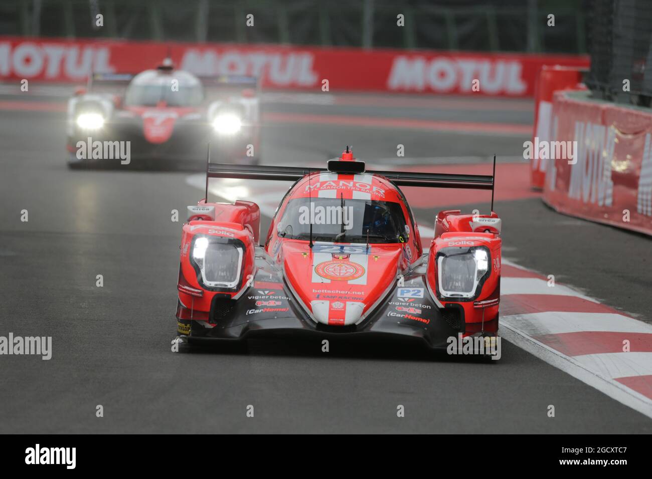 Roberto Gonzalez (MEX) / Simon Trummer (SUI) / Vitaly Petrov (RUS) #25 CEFC Manor TRS Racing, Oreca 07 - Gibson. FIA World Endurance Championship, Rd 5, 6 Hours of Mexico. Saturday 2nd September 2017. Mexico City, Mexico. Stock Photo