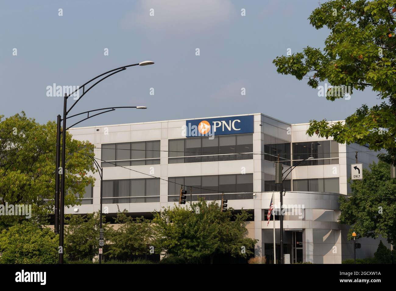 Cincinnati Circa July 2021 PNC Bank branch. PNC Financial Services