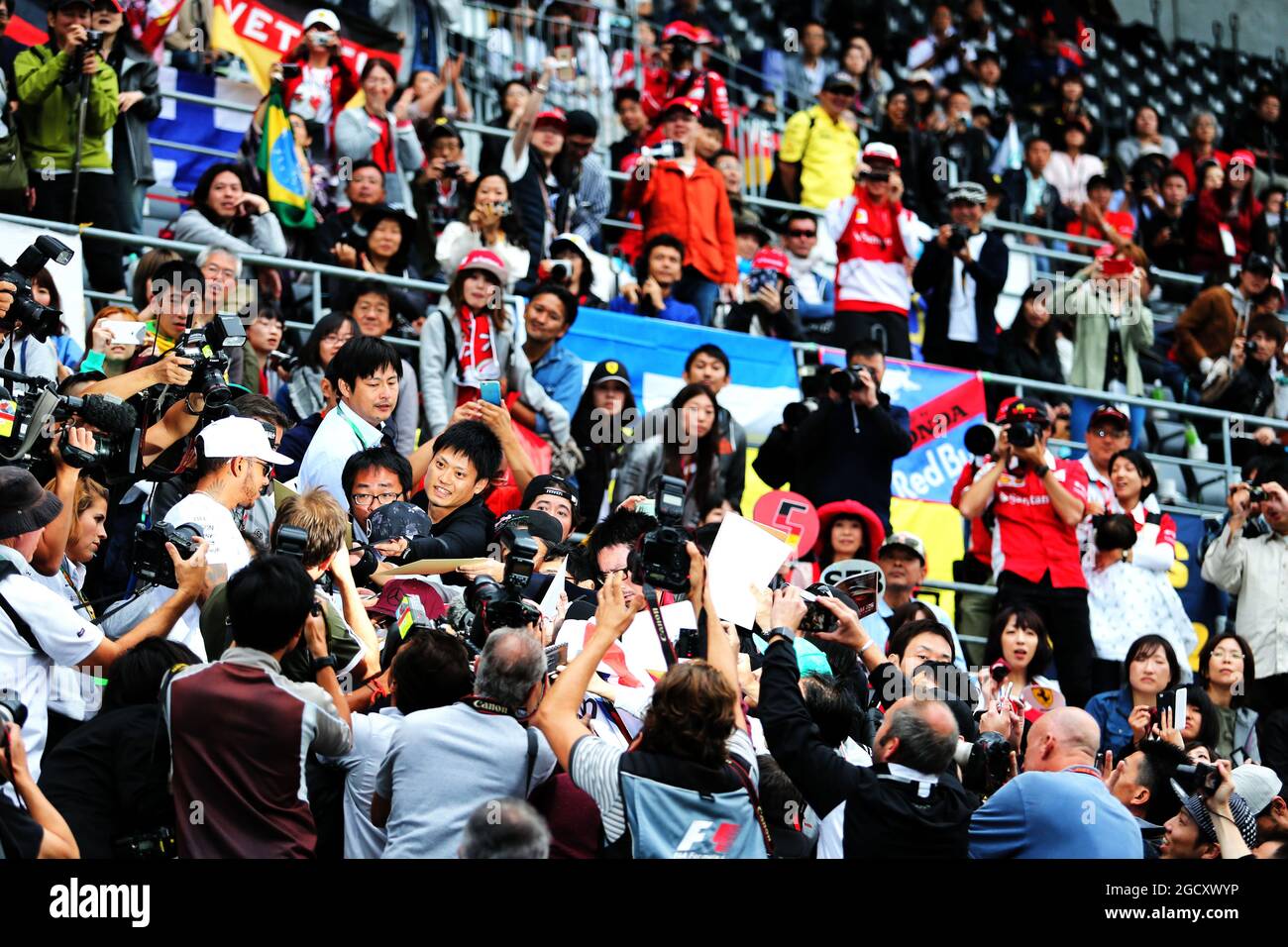Mercedes amg f1 fans in grandstand hi-res stock photography and images ...