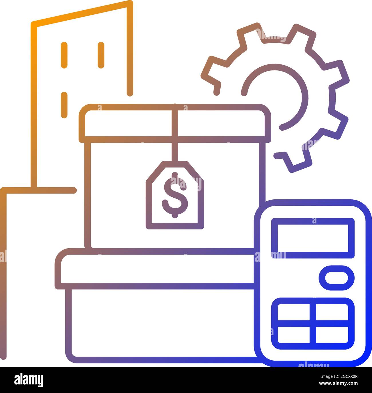 Assets management gradient linear vector icon Stock Vector Image & Art ...