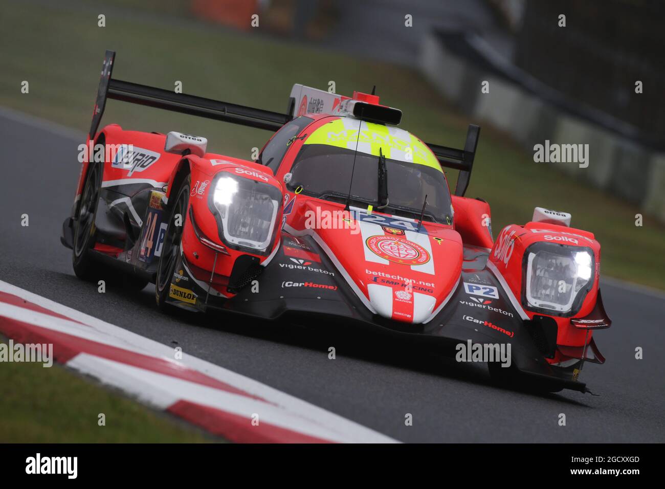 Matt Rao (GBR) / Ben Hanley (GBR) / Jean-Eric Vergne (FRA) #24 CEFC Manor TRS Racing, Oreca 07 - Gibson . FIA World Endurance Championship, Round 7, Six Hours of Fuji, Friday 13th October 2017. Fuji, Japan. Stock Photo