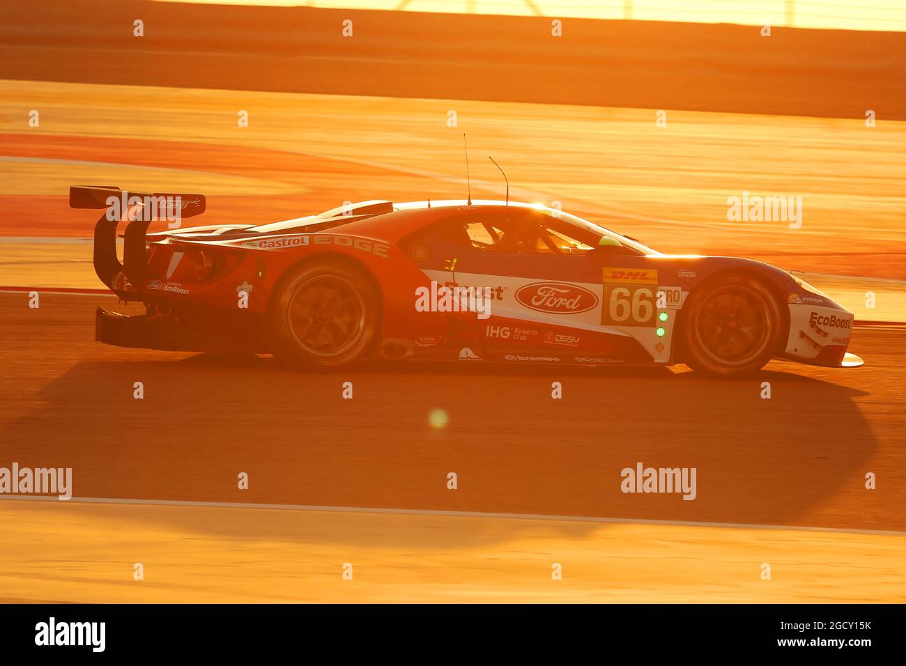 Stefan Mucke (GER) / Oliver Pla (FRA) #66 Ford Chip Ganassi Team UK Ford GT. FIA World Endurance Championship, Round 9, Thursday 16th November 2017. Sakhir, Bahrain. Stock Photo