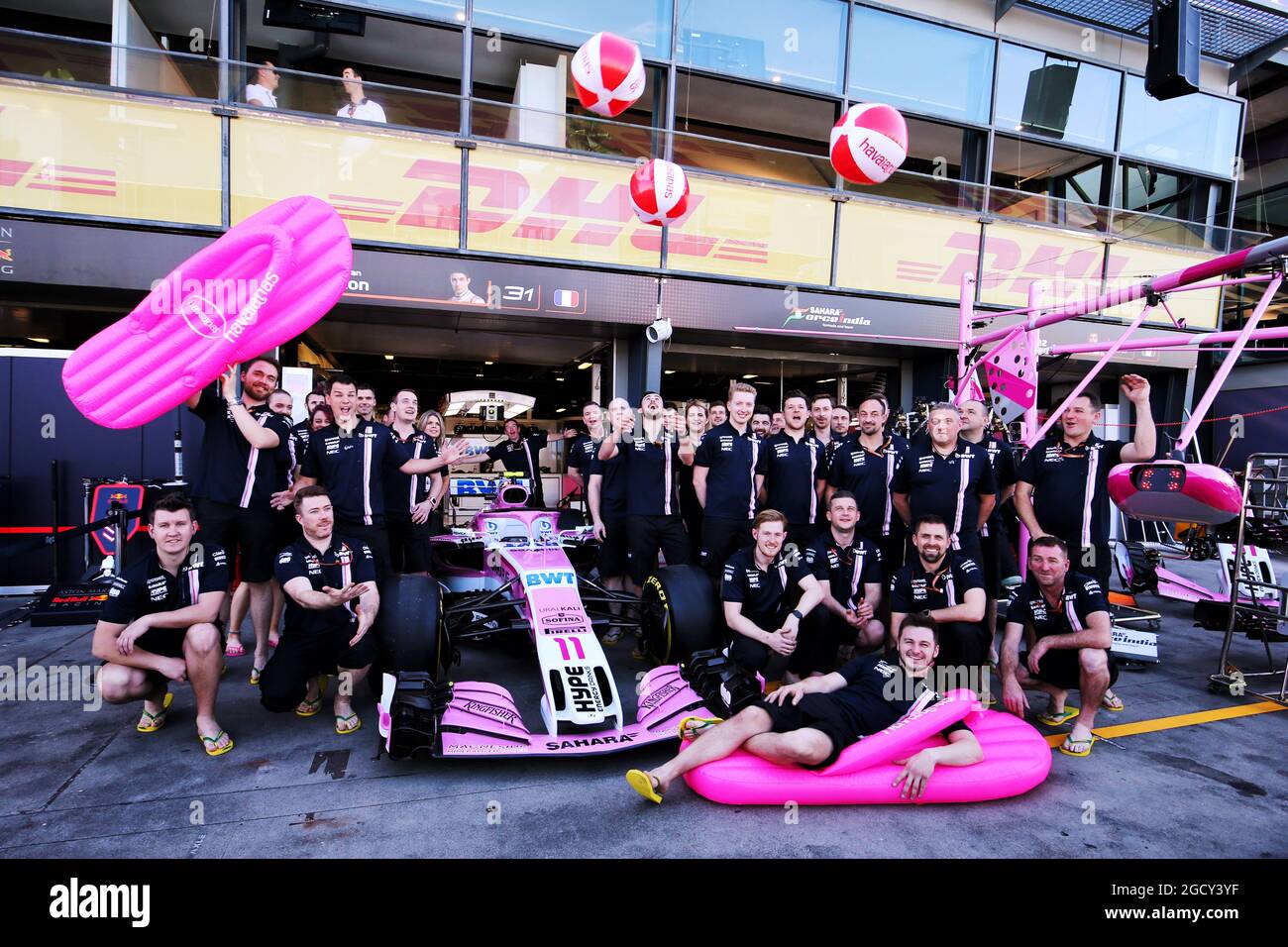 Sahara Force India F1 Team - Havaianas. Australian Grand Prix, Friday 23rd  March 2018. Albert Park, Melbourne, Australia Stock Photo - Alamy