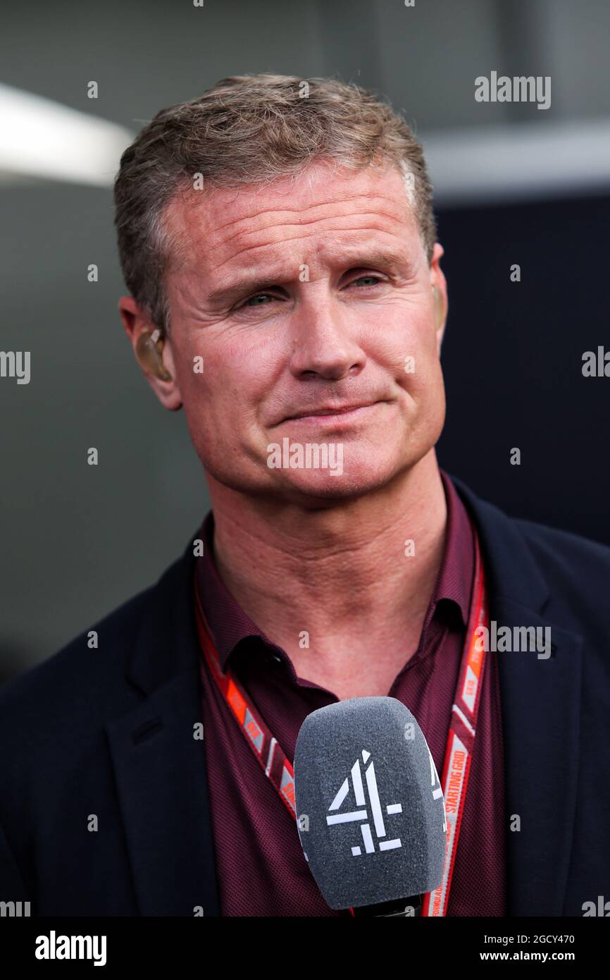 David Coulthard (GBR) Channel 4 F1 Commentator. Australian Grand Prix, Saturday 24th March 2018. Albert Park, Melbourne, Australia. Stock Photo
