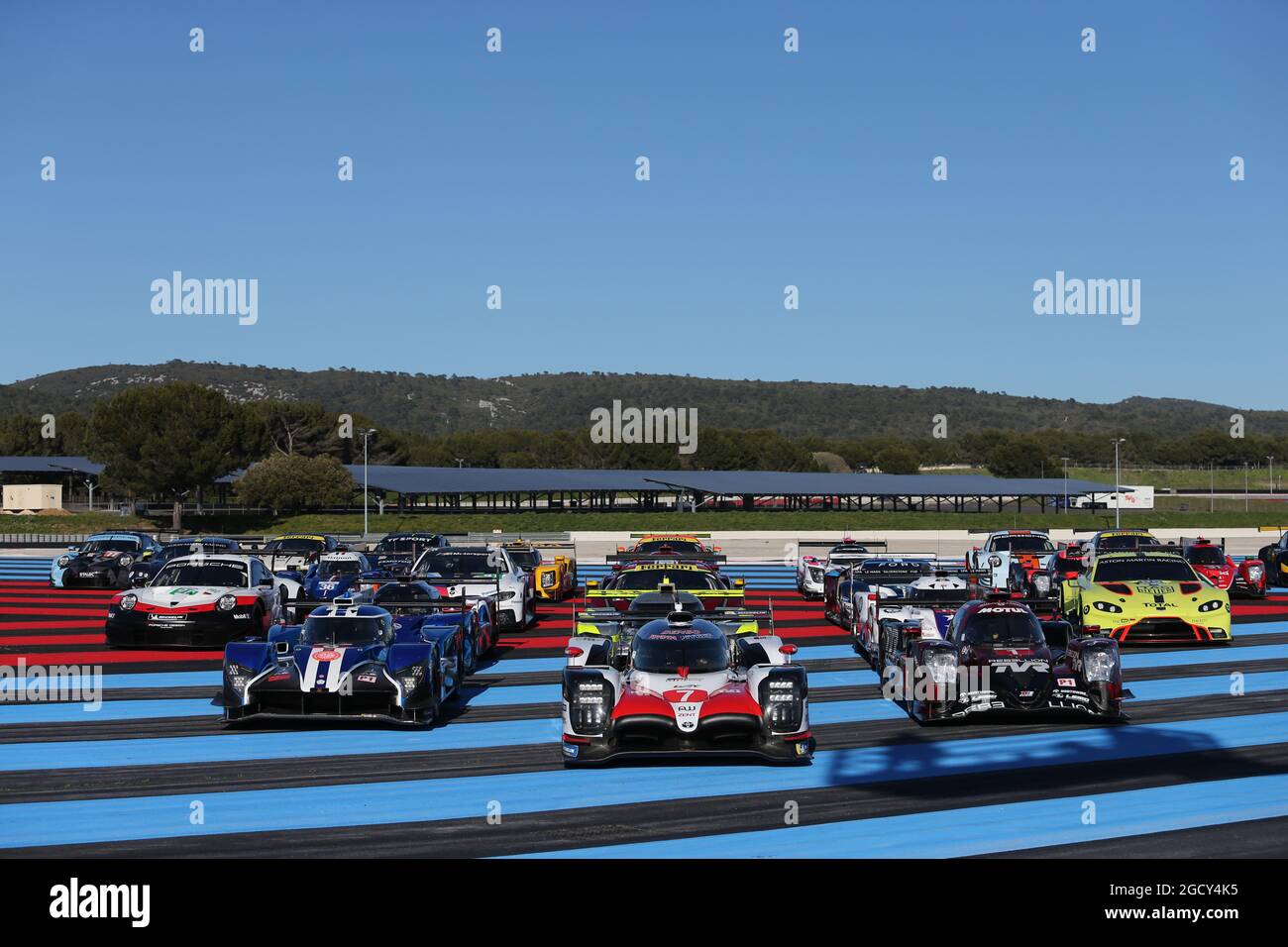 The field of 2018. FIA World Endurance Championship, 'Prologue' Official Test Days, 6th-7th April 2018. Paul Ricard, France. Stock Photo