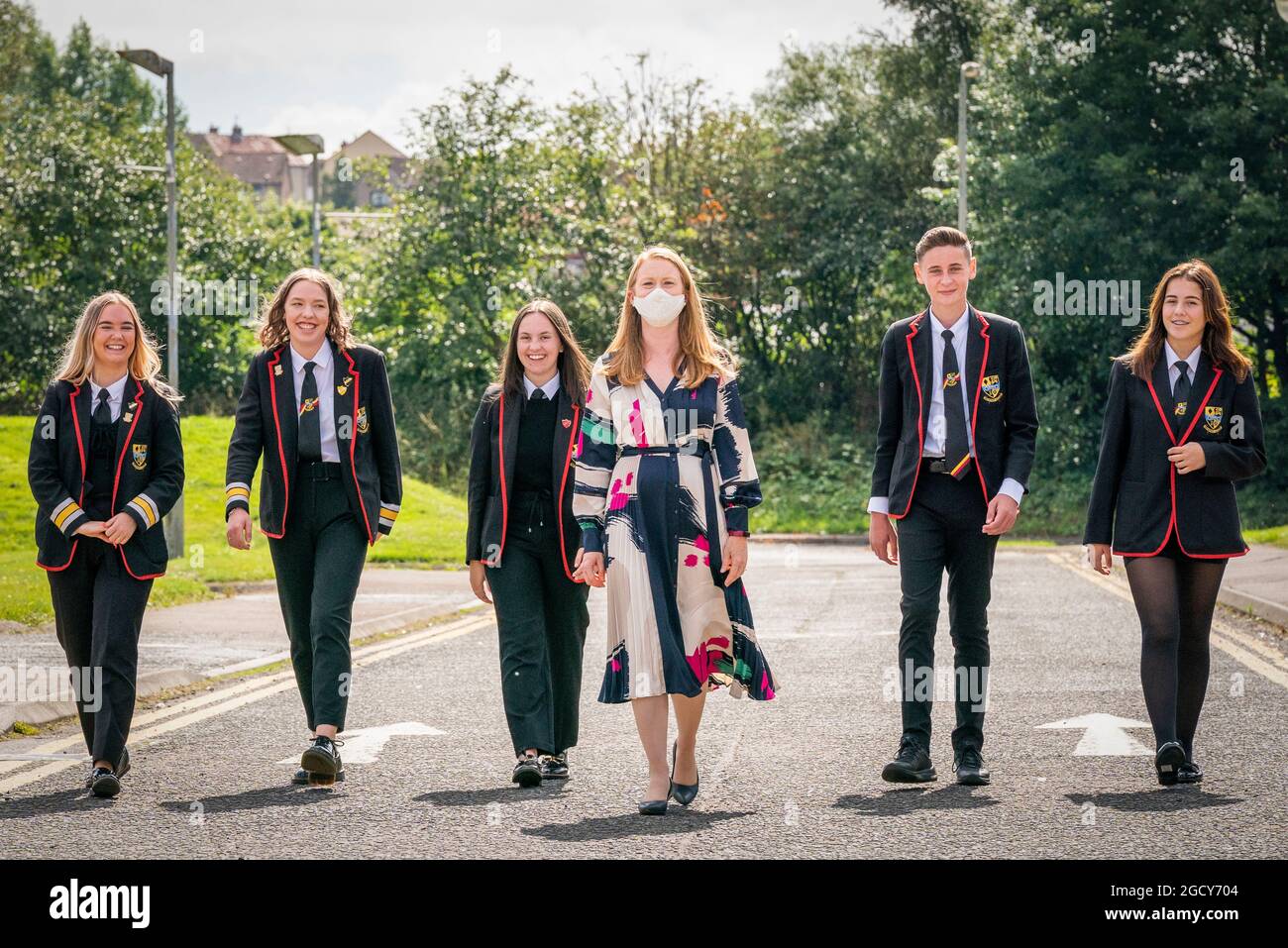 Scottish Education Secretary ShirleyAnne Somerville (left) meets