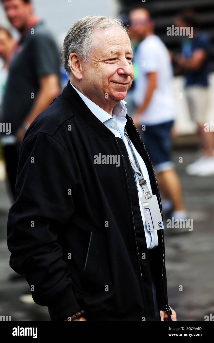 Jean Todt (FRA) FIA President. French Grand Prix, Saturday 23rd June 2018. Paul Ricard, France. Stock Photo