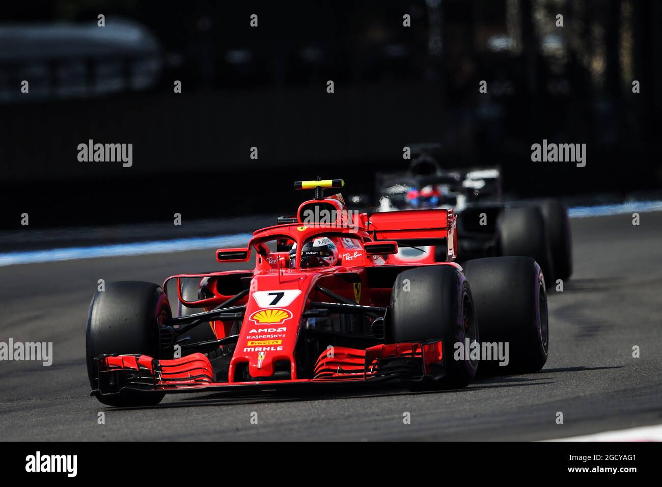 Kimi Raikkonen (FIN) Ferrari SF71H. French Grand Prix, Sunday 24th June 2018. Paul Ricard, France. Stock Photo