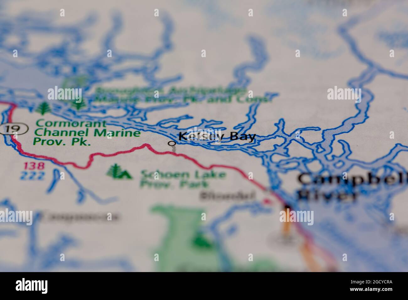 Map of kelsey bay hires stock photography and images Alamy