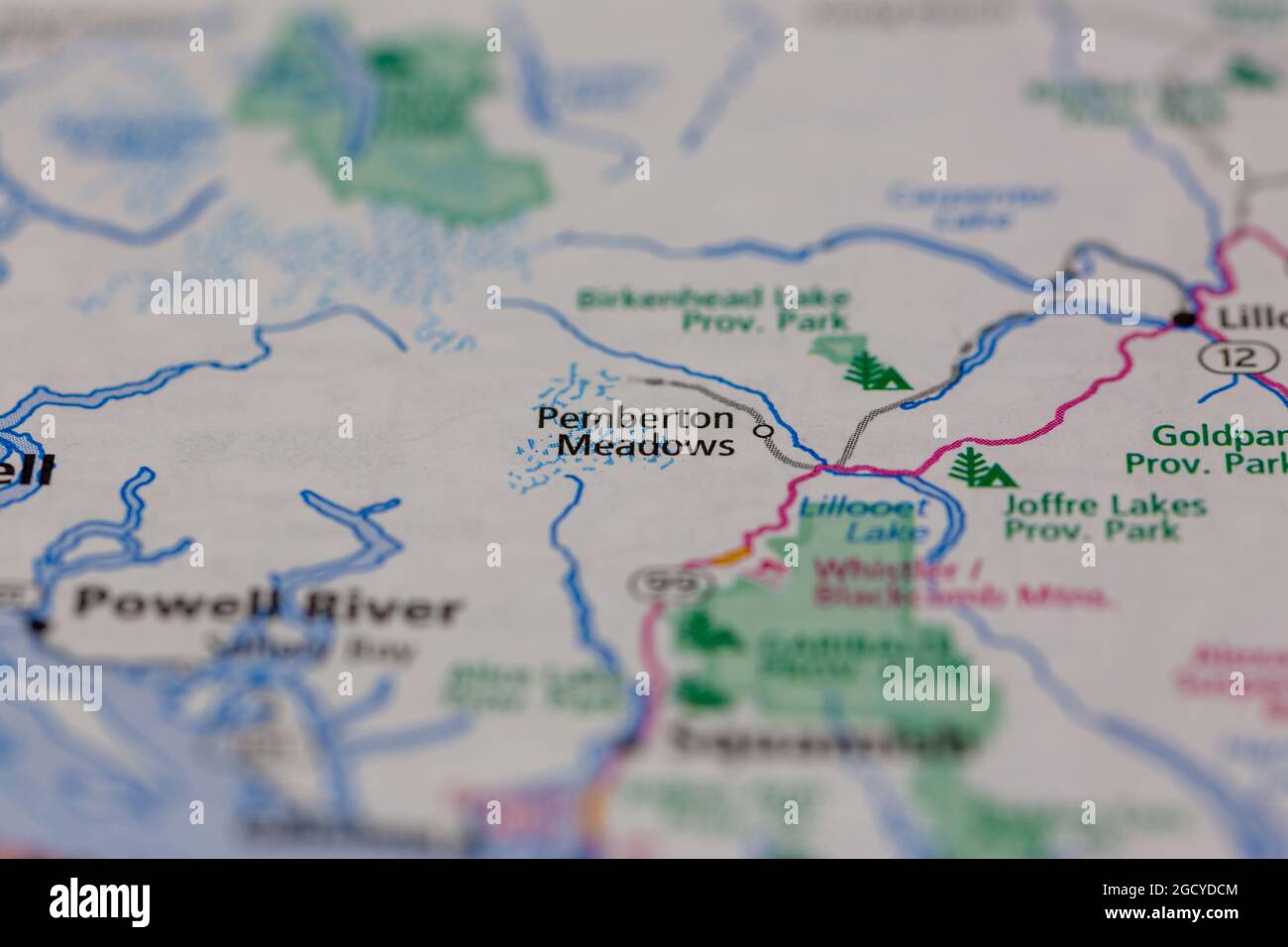 Map of pemberton meadows hires stock photography and images Alamy