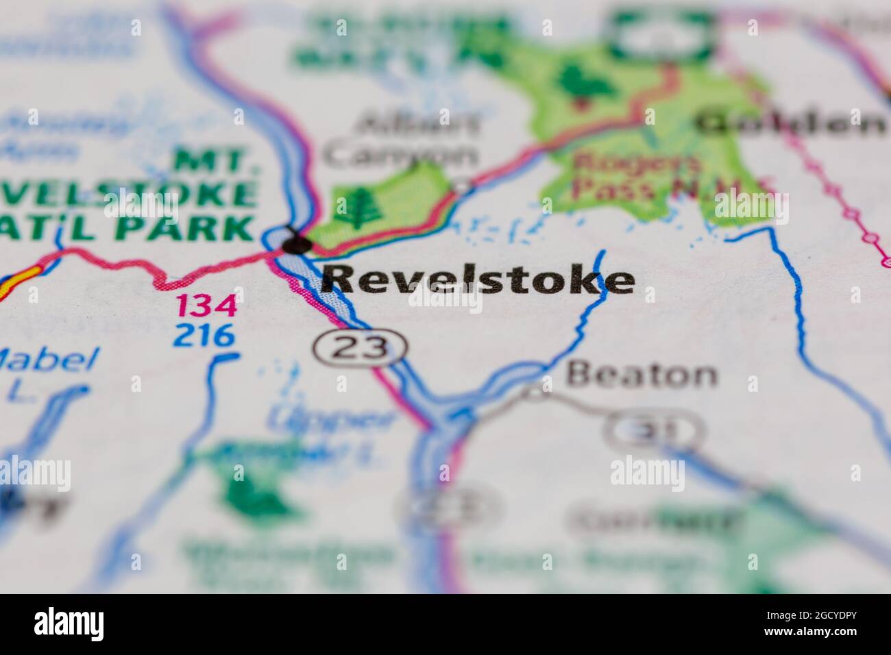 Map of revelstoke hires stock photography and images Alamy