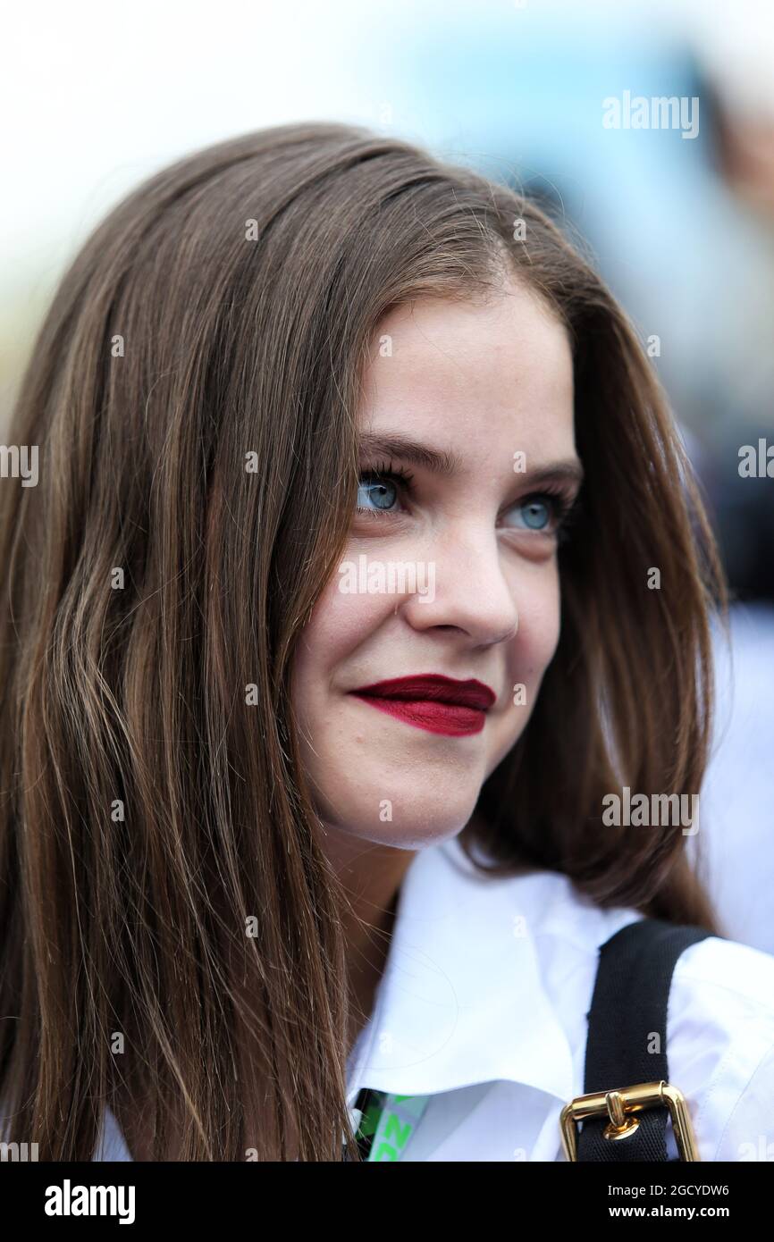 Barbara palvin hun model on grid hi-res stock photography and images