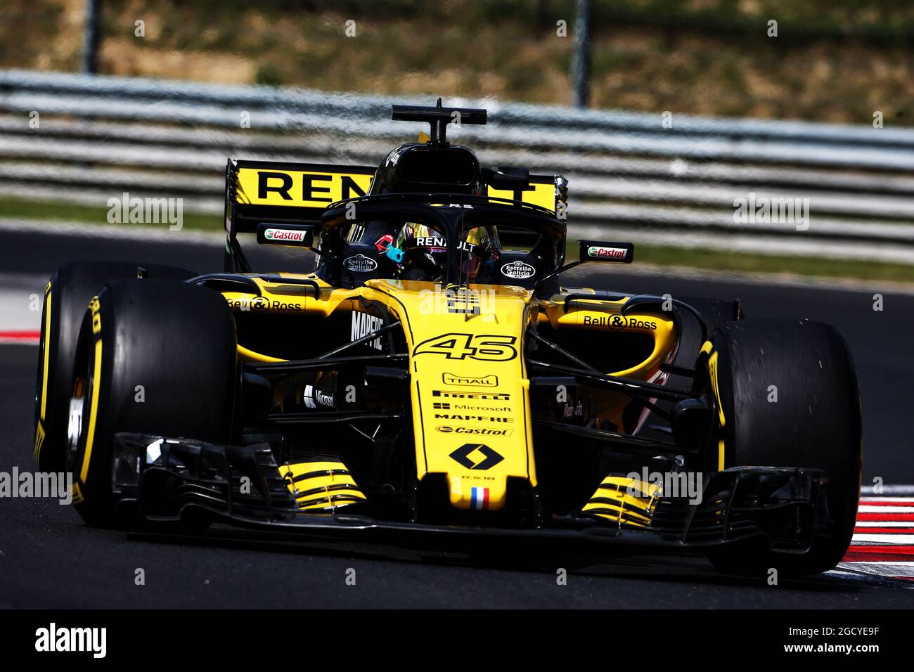 Artem Markelov Rus Renault Sport F1 Rs18 Test And Development Driver Formula One Testing Wednesday 1st August 18 Budapest Hungary Stock Photo Alamy