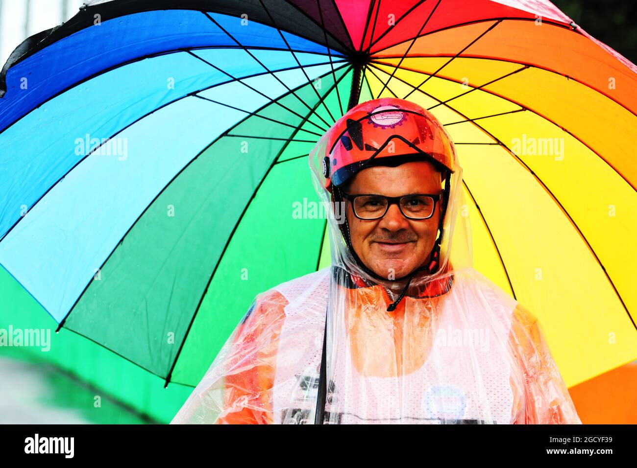 A marshal. Italian Grand Prix, Friday 31st August 2018. Monza Italy. Stock Photo