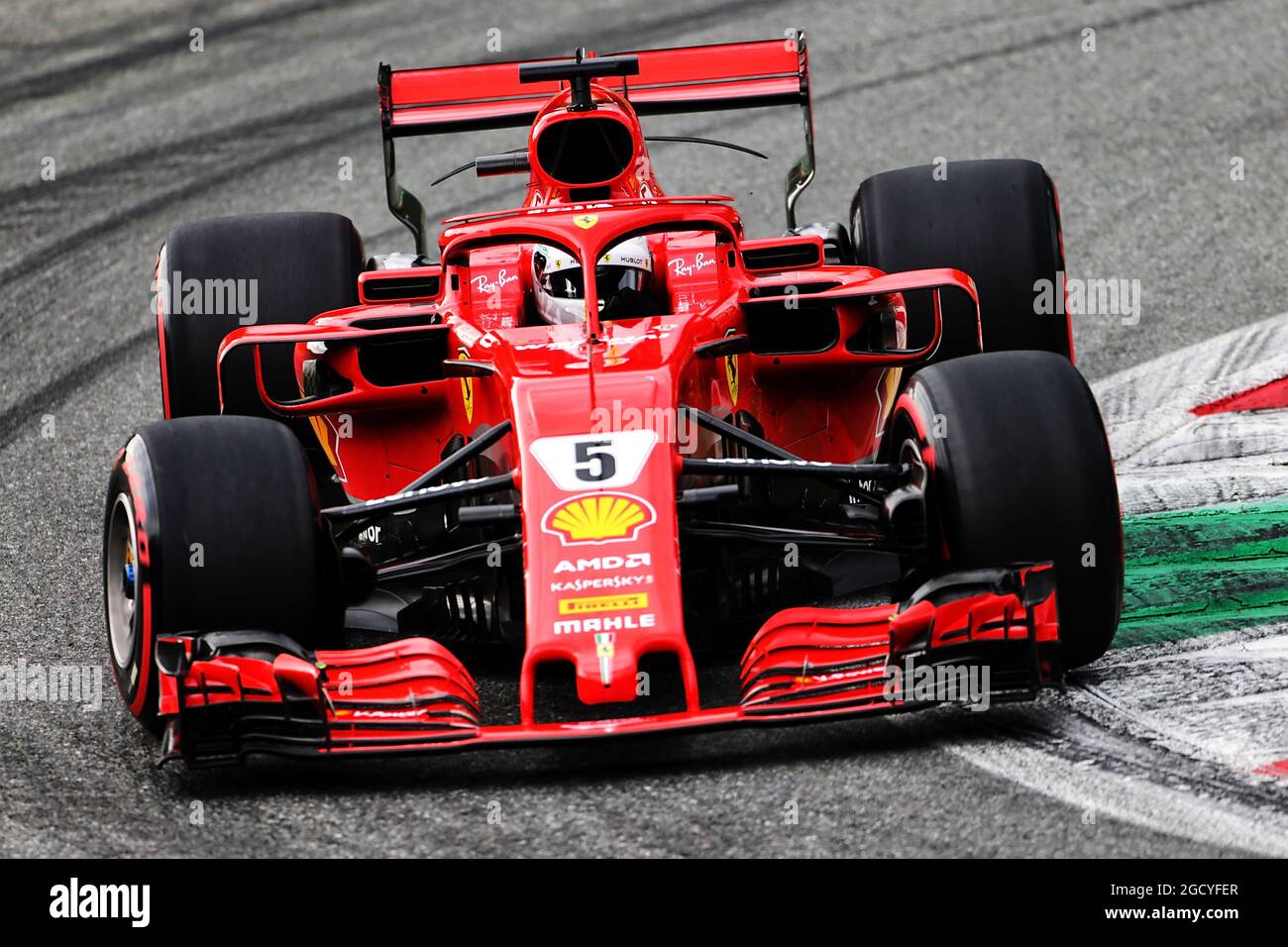 Vettel 2018 Sebastian Vettel (GER) Ferrari SF71H. Italian Grand Prix, Saturday 1st ...