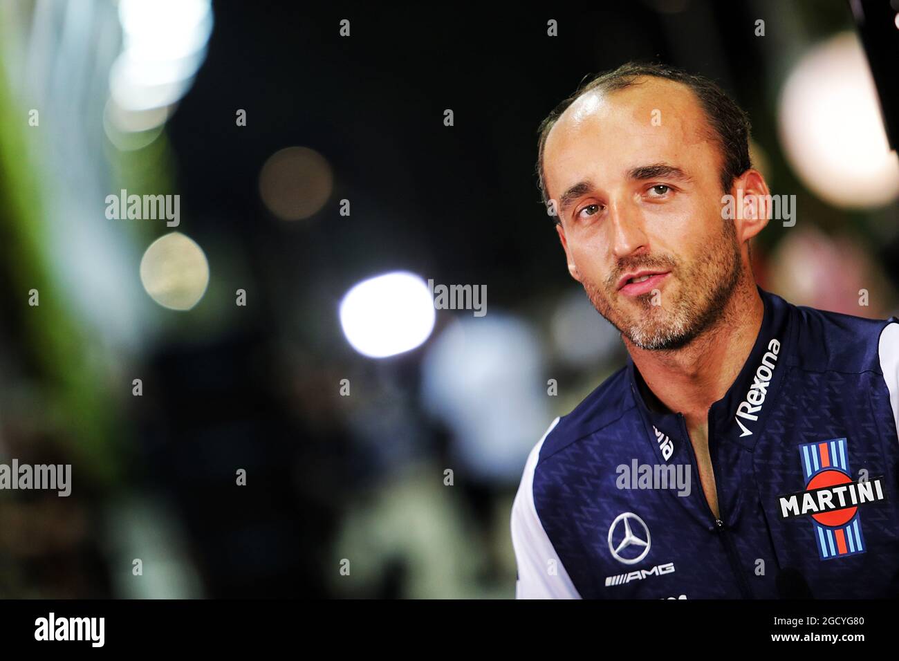 Robert Kubica (POL) Williams Reserve and Development Driver. Singapore Grand Prix, Friday 14th September 2018. Marina Bay Street Circuit, Singapore. Stock Photo