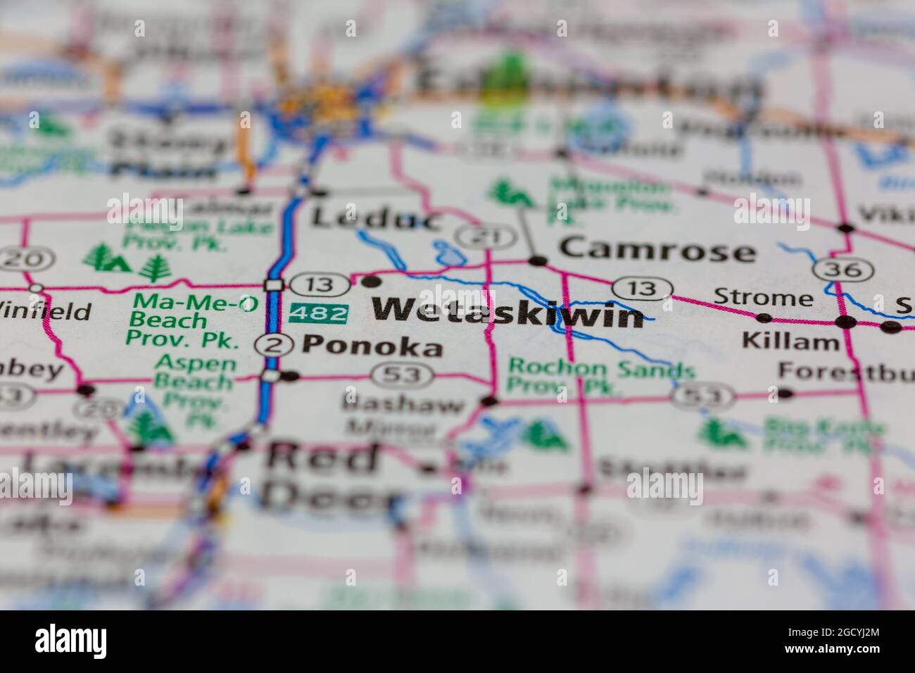 Map of wetaskiwin alberta hires stock photography and images Alamy