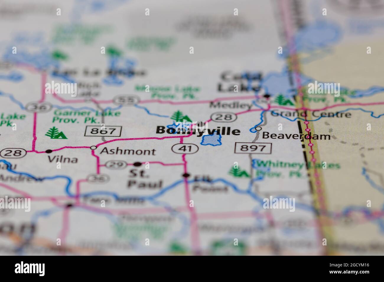 Bonnyville alberta map hires stock photography and images Alamy