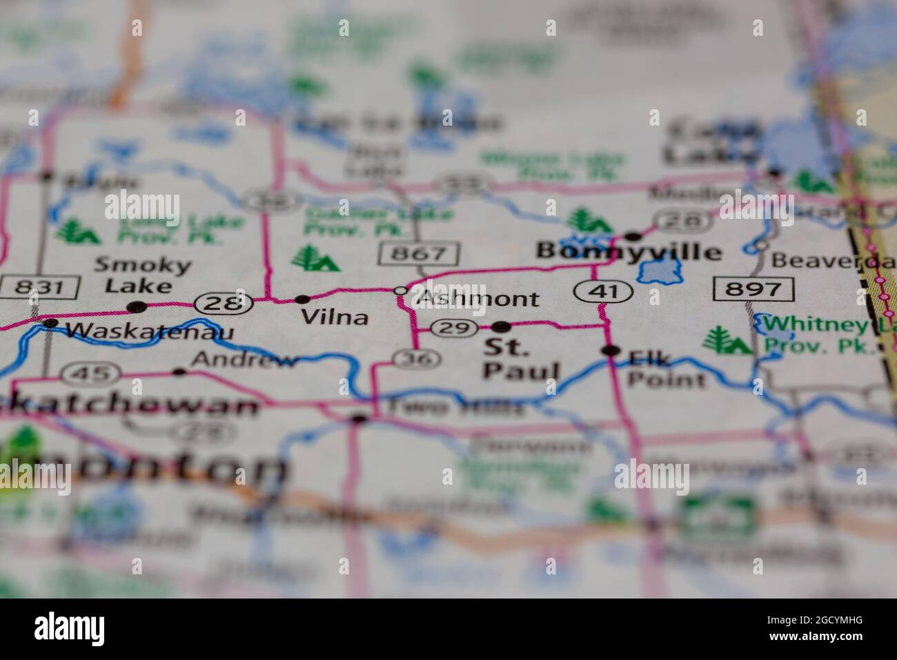 Ashmont alberta map hires stock photography and images Alamy