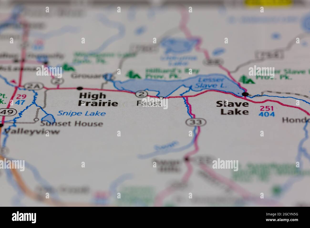 Map of faust alberta canada hires stock photography and images Alamy