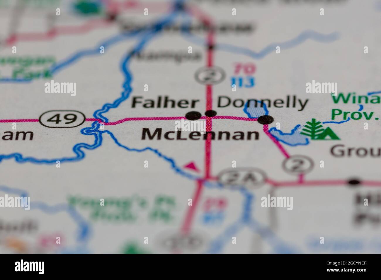 Map of mclennan alberta hires stock photography and images Alamy