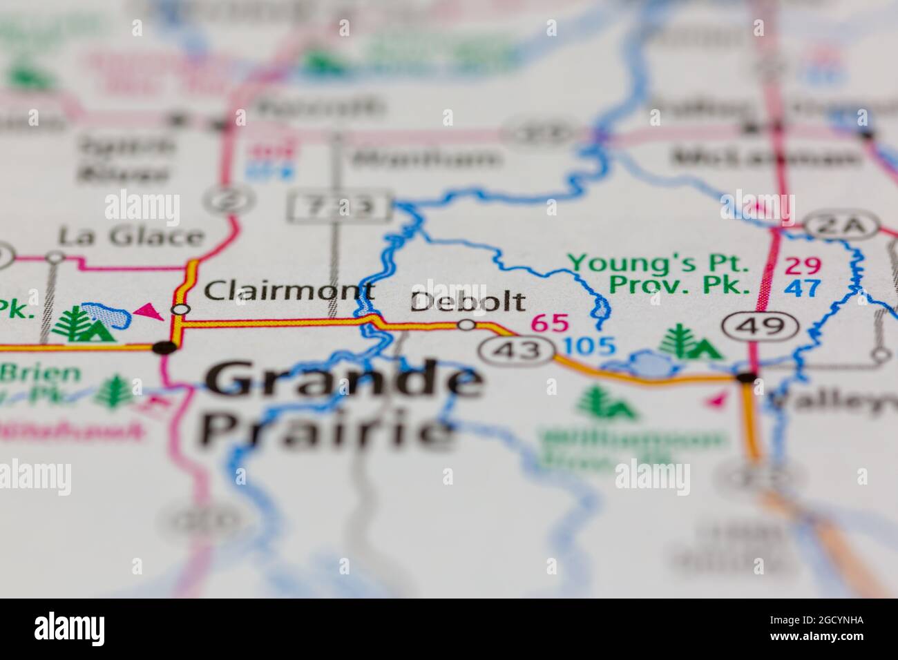 Map of debolt hires stock photography and images Alamy