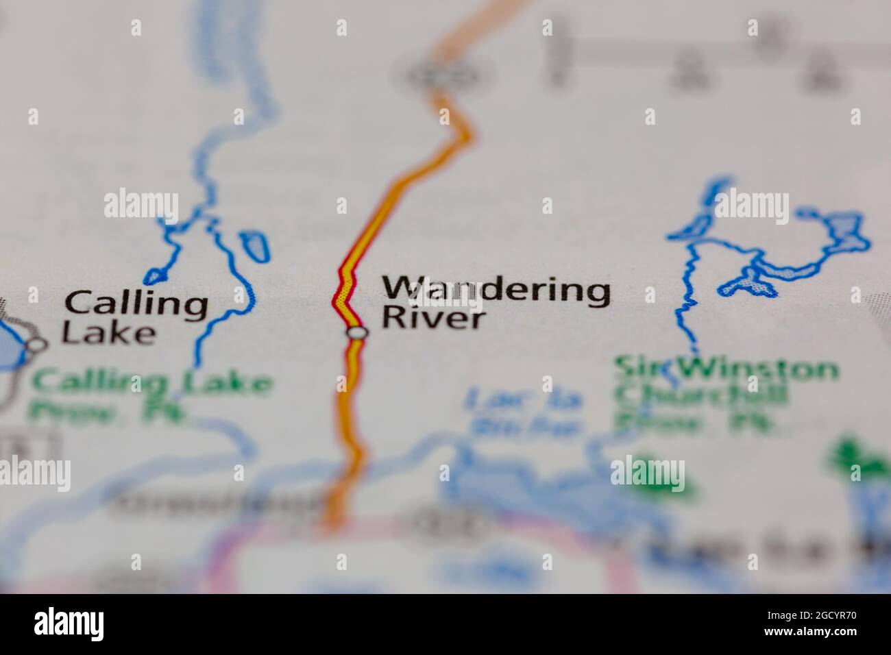 Wandering river alberta map hires stock photography and images Alamy